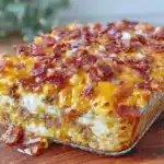 BBQ Bacon Cheeseburger Casserole - featured image