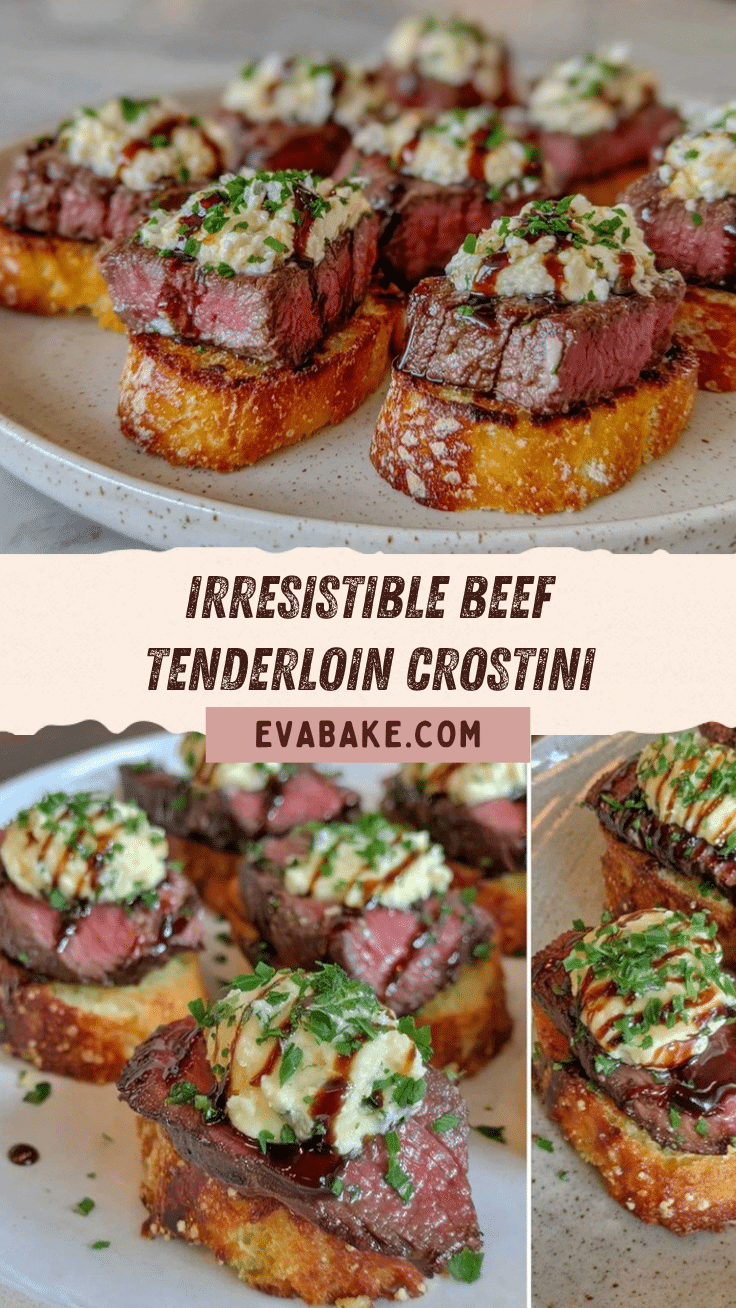 Beef Tenderloin Gorgonzola Crostini recipe