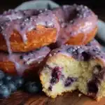 blueberry cake donuts - featured image