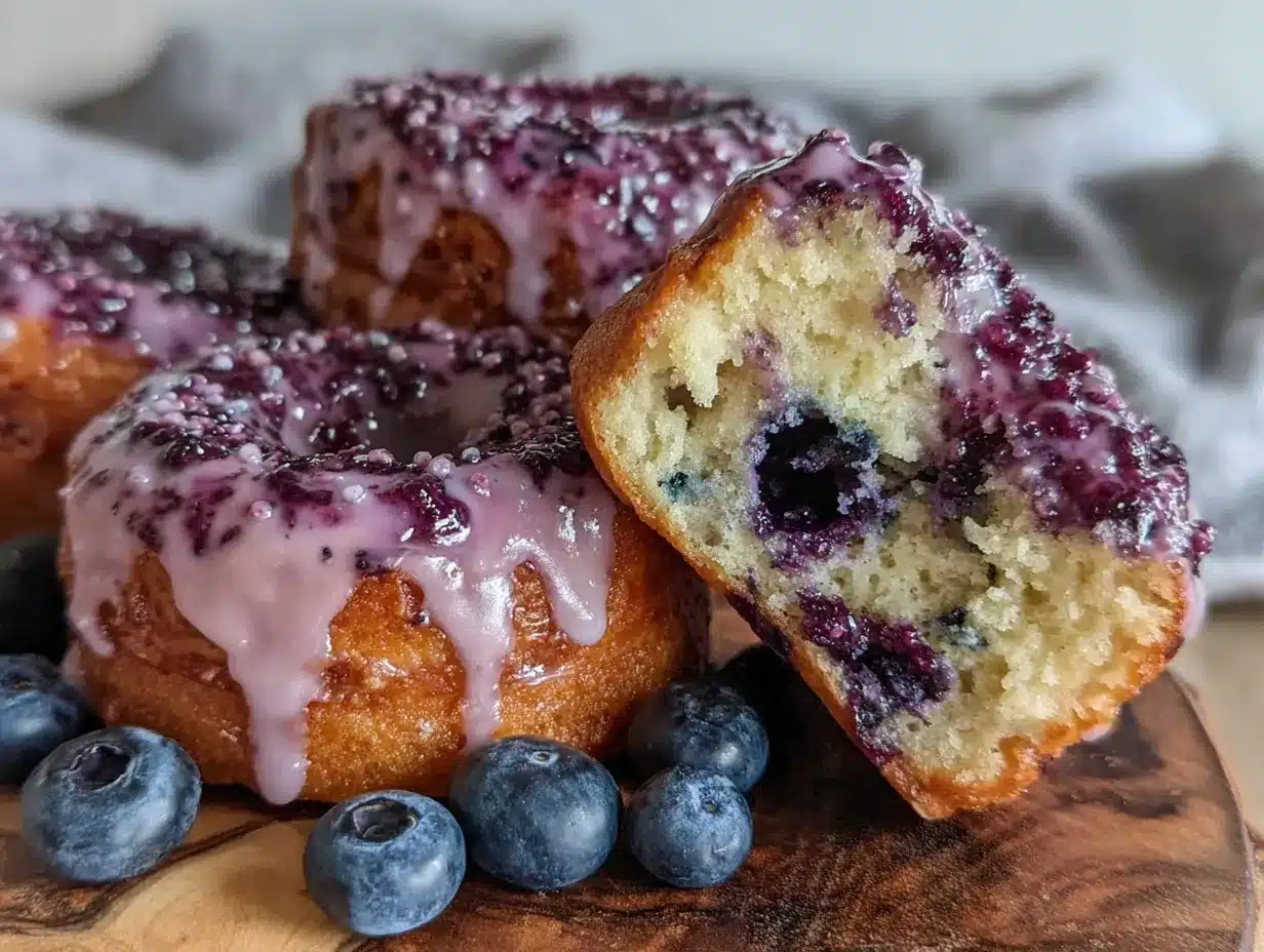 blueberry cake donuts preparation steps