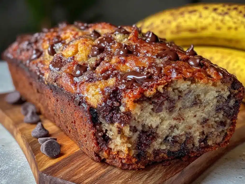 chocolate chip banana bread - featured image