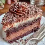 chocolate mousse cake - featured image