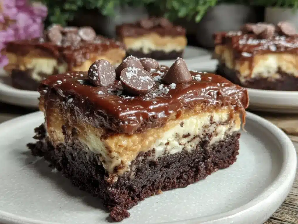 Chocolate Peanut Butter Ooey Gooey Cake - featured image