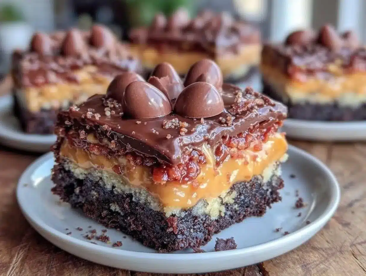 Chocolate Peanut Butter Ooey Gooey Cake preparation steps