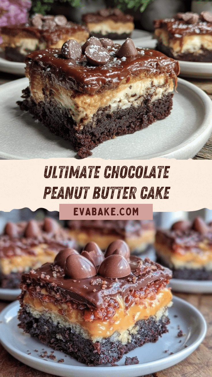 Chocolate Peanut Butter Ooey Gooey Cake recipe