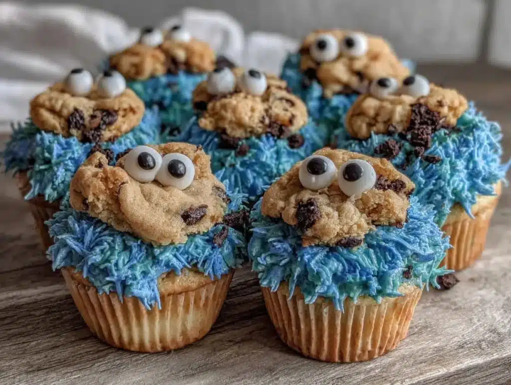 Cookie Monster Cupcakes - featured image