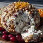 cranberry orange cheese ball - featured image