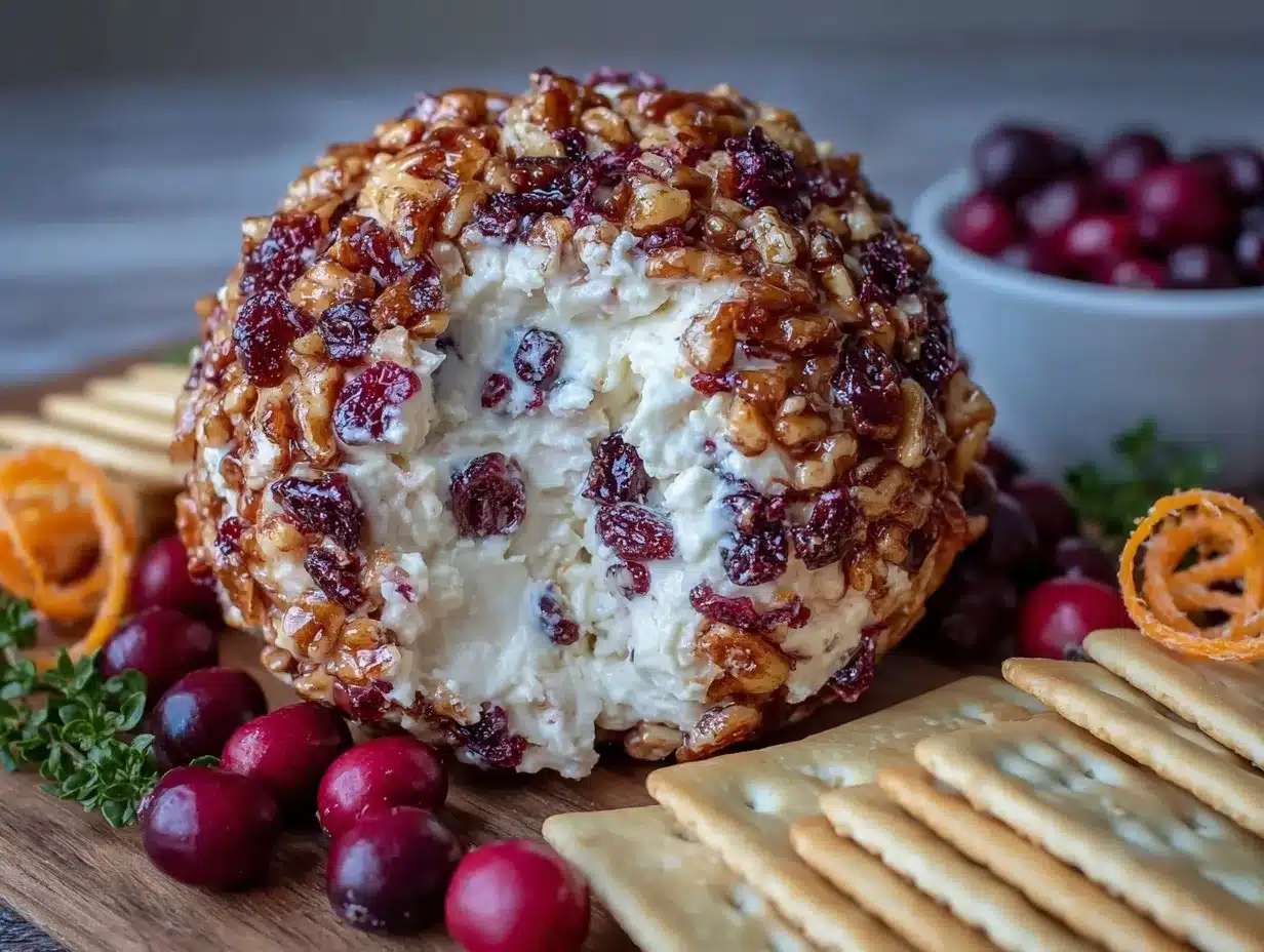 cranberry orange cheese ball preparation steps