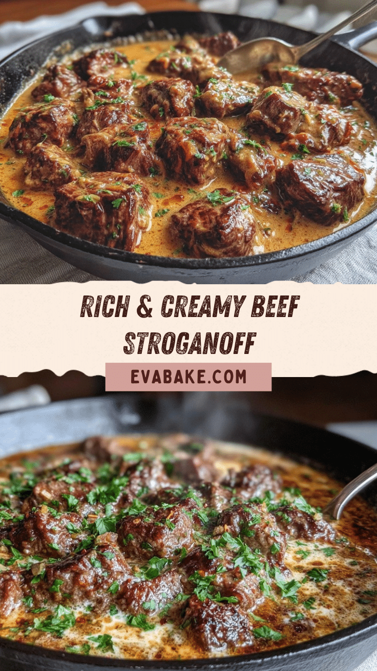 creamy beef stroganoff recipe