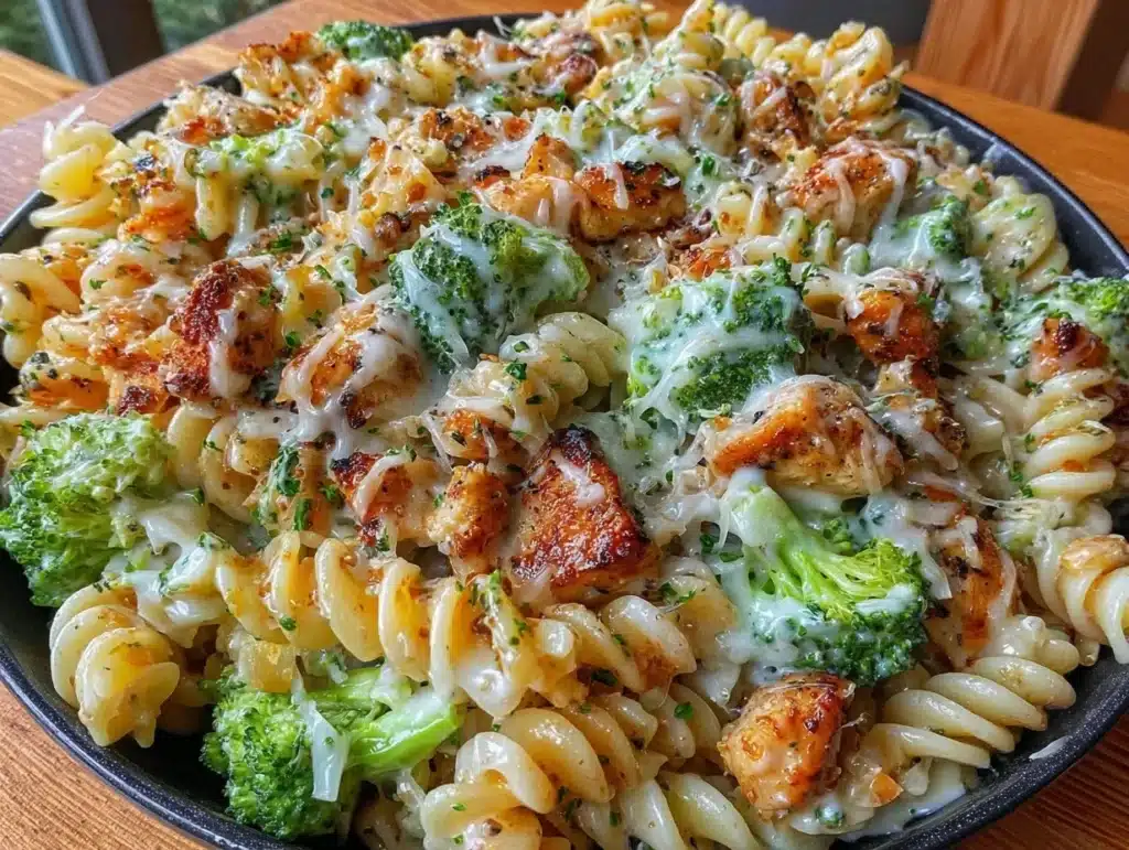Creamy Rotisserie Chicken Broccoli Pasta - featured image