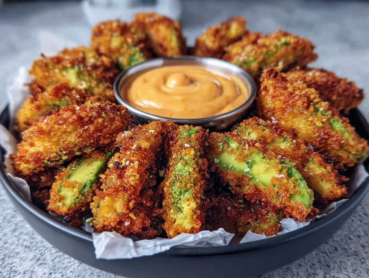 crispy avocado fries preparation steps