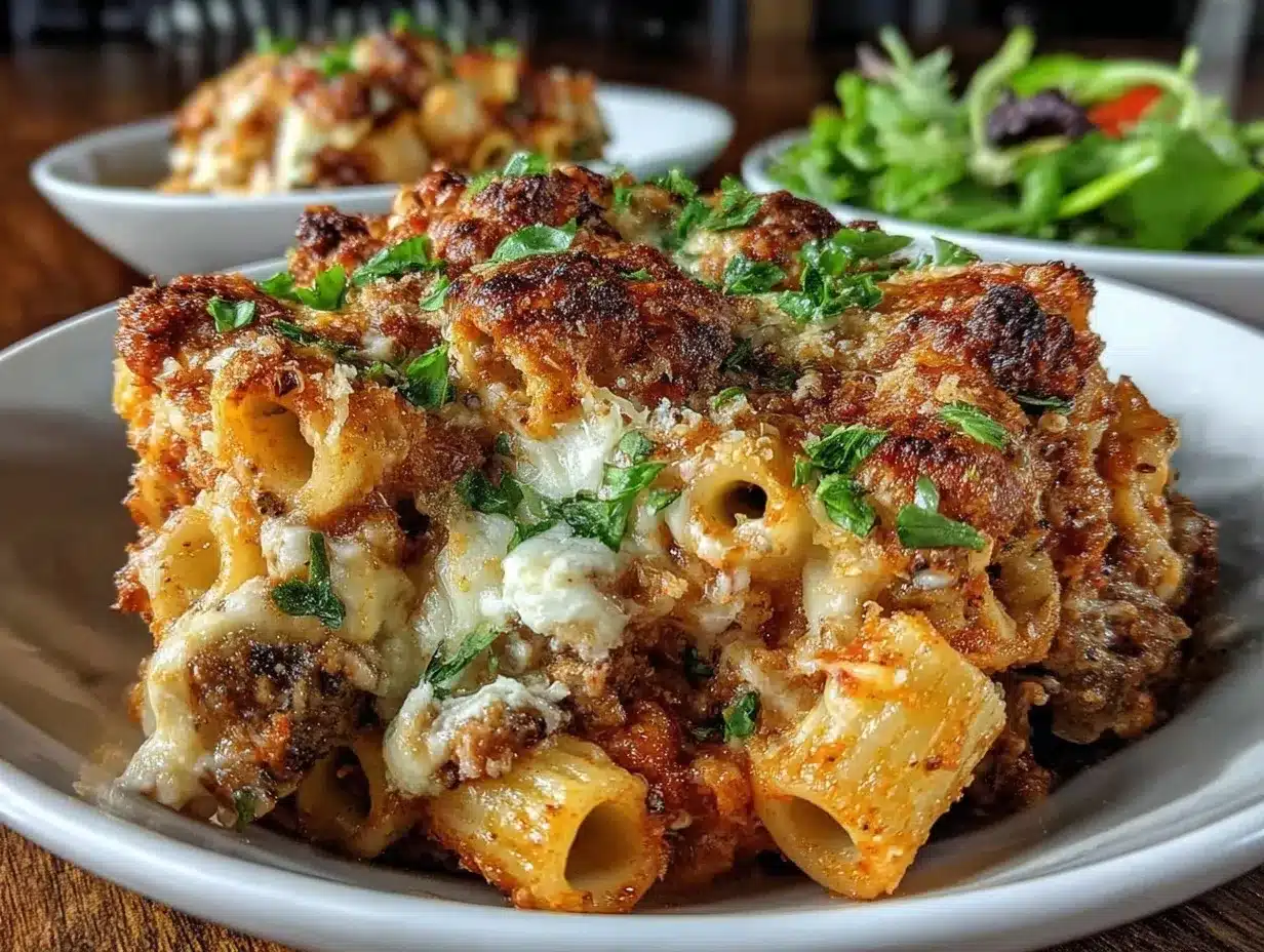 five-cheese ziti al forno preparation steps