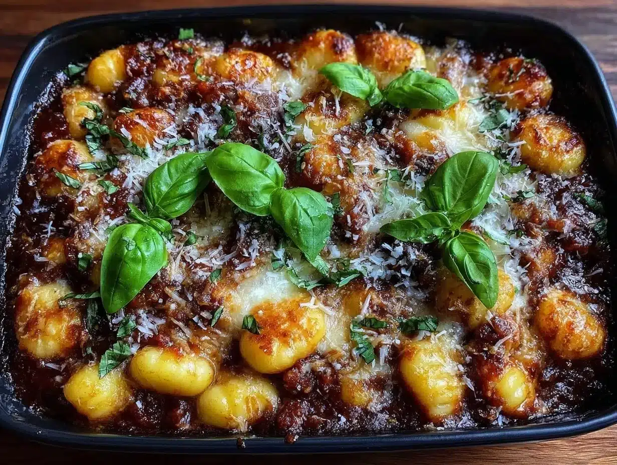 gnocchi and tomato bake preparation steps