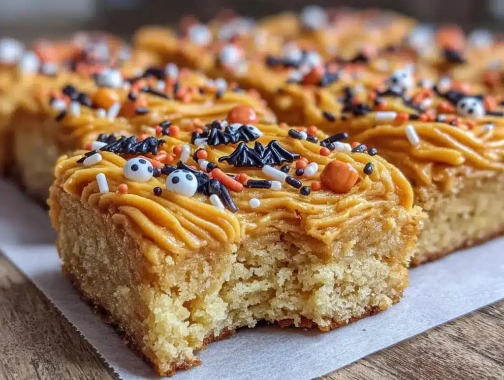Halloween Sugar Cookie Bars - featured image