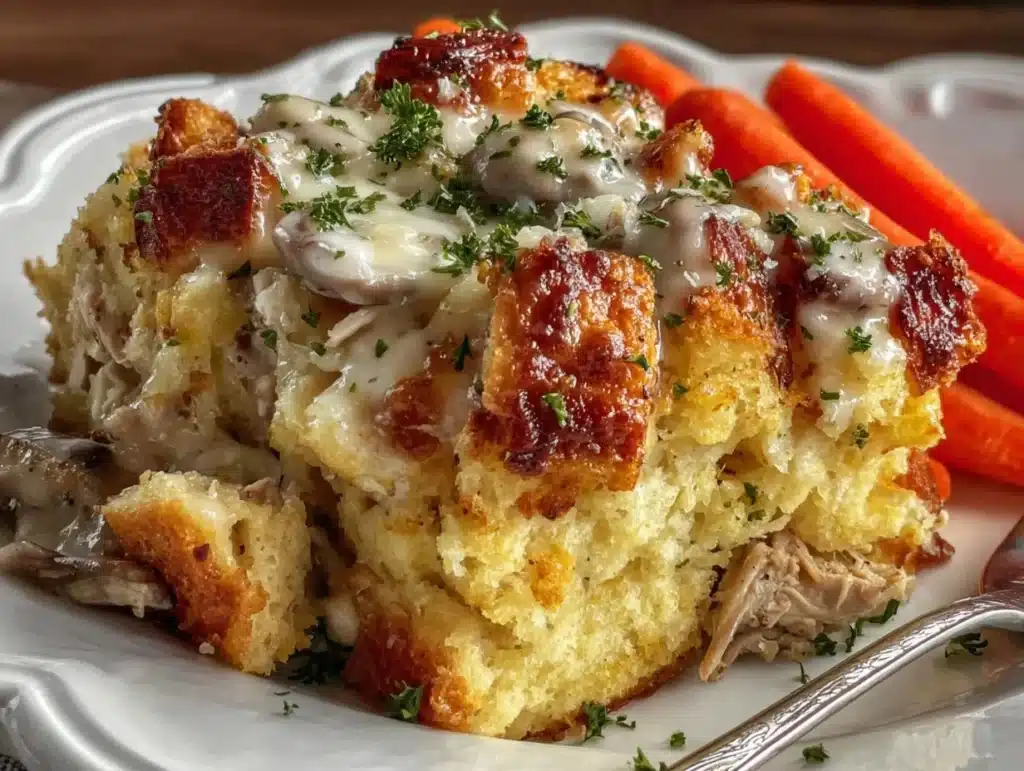 slow cooker chicken and stuffing - featured image