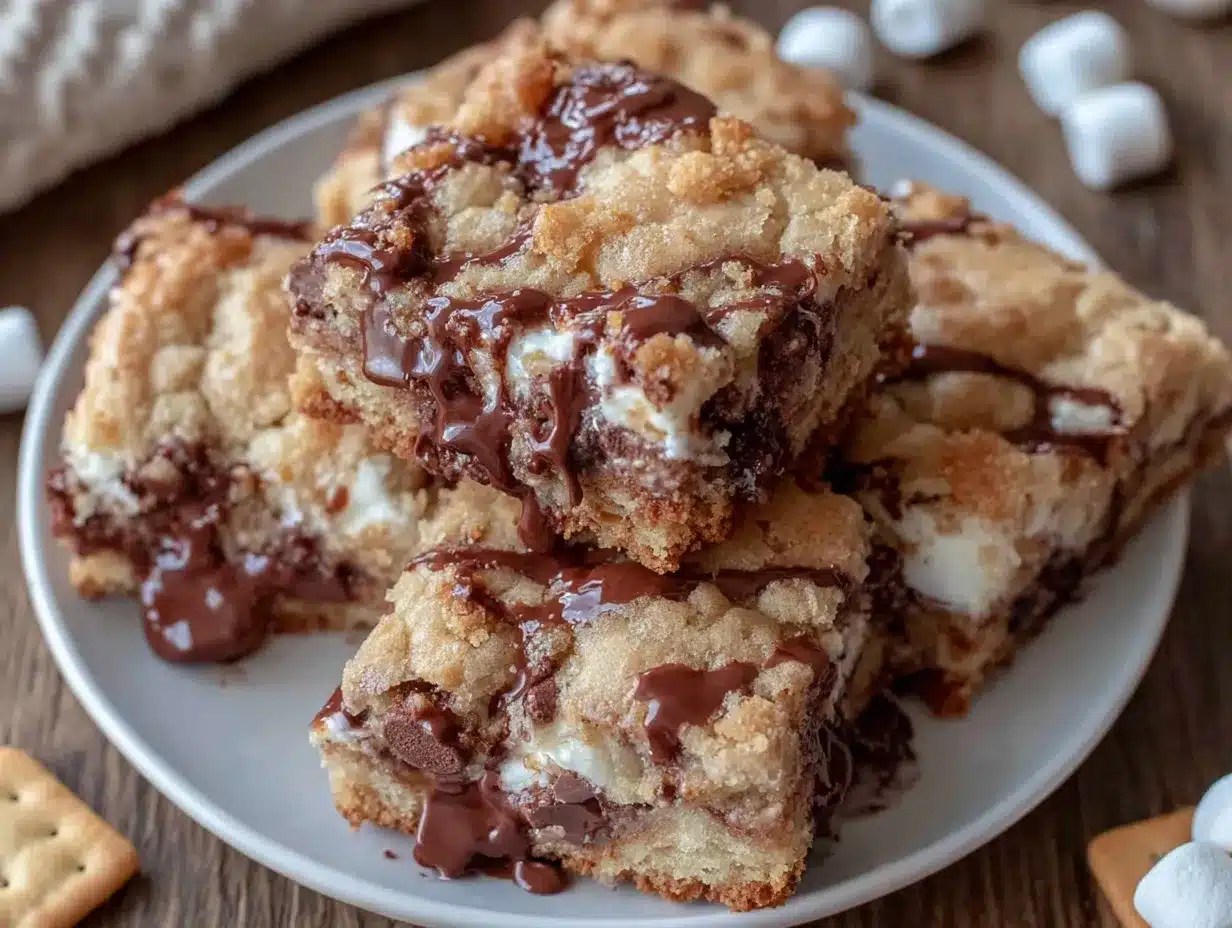 smores cookie bars preparation steps