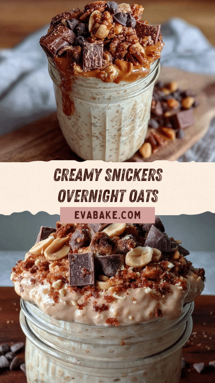 Snickers Overnight Oats recipe