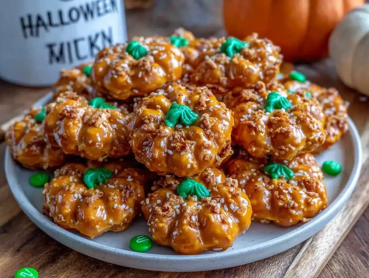 spooky Halloween pretzels preparation steps