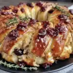 turkey cranberry crescent ring - featured image