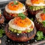 Avocado Egg Stuffed Mushrooms - featured image