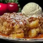 baked apple cobbler - featured image