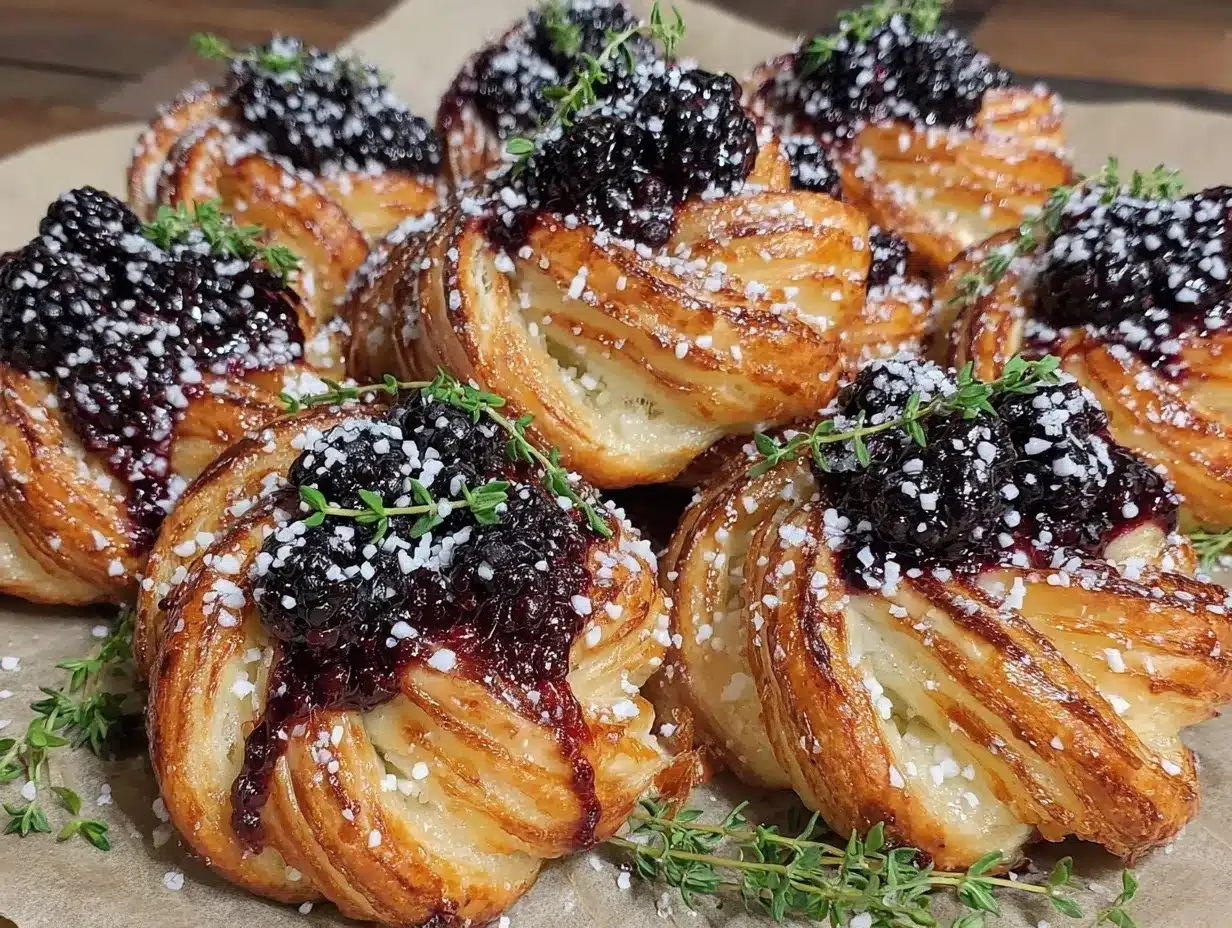 blackberry goat cheese twists preparation steps