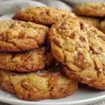 brown butter toffee cookies - featured image