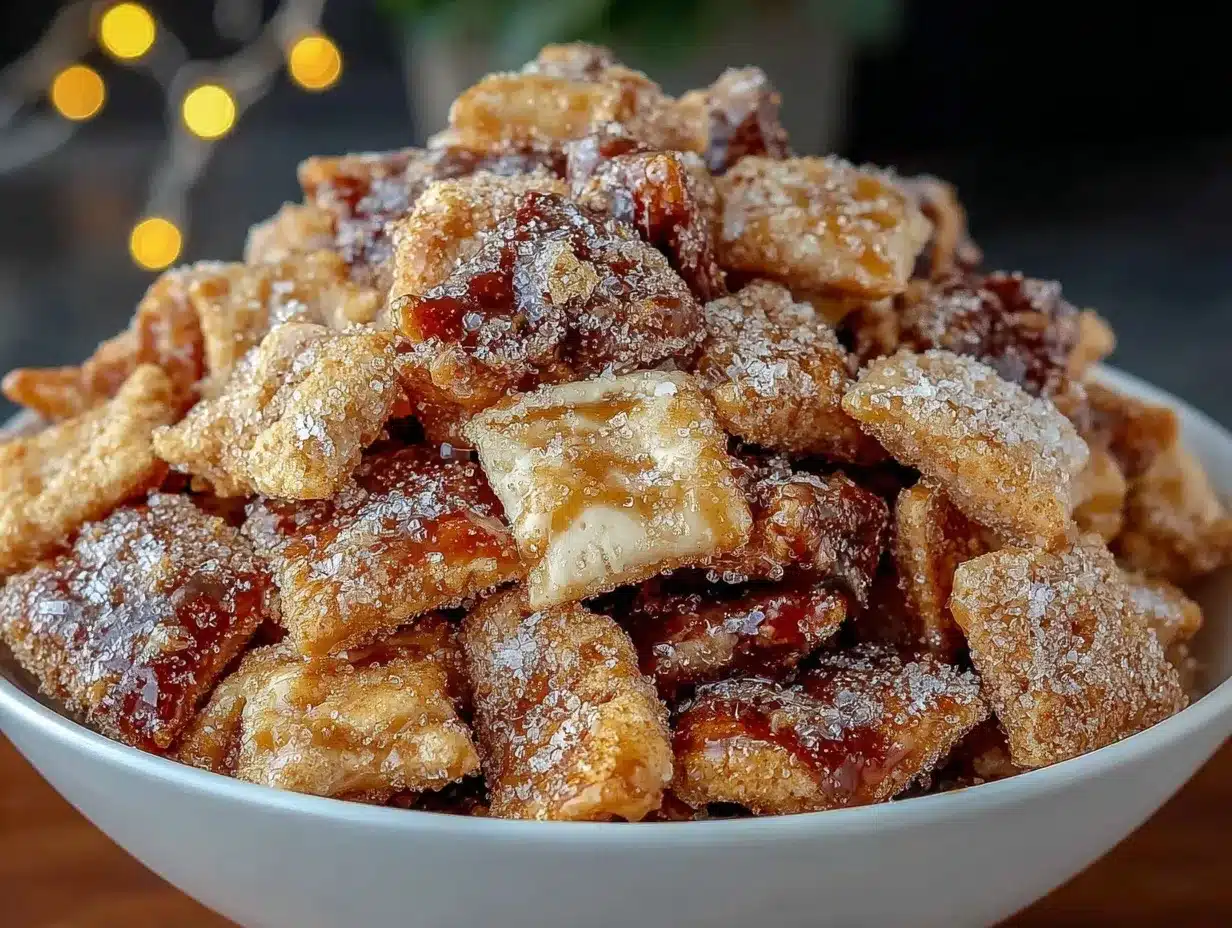 Caramel Apple Puppy Chow preparation steps