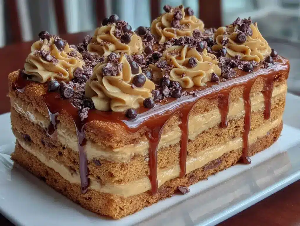 Caramel Coffee Buttercream Cake - featured image