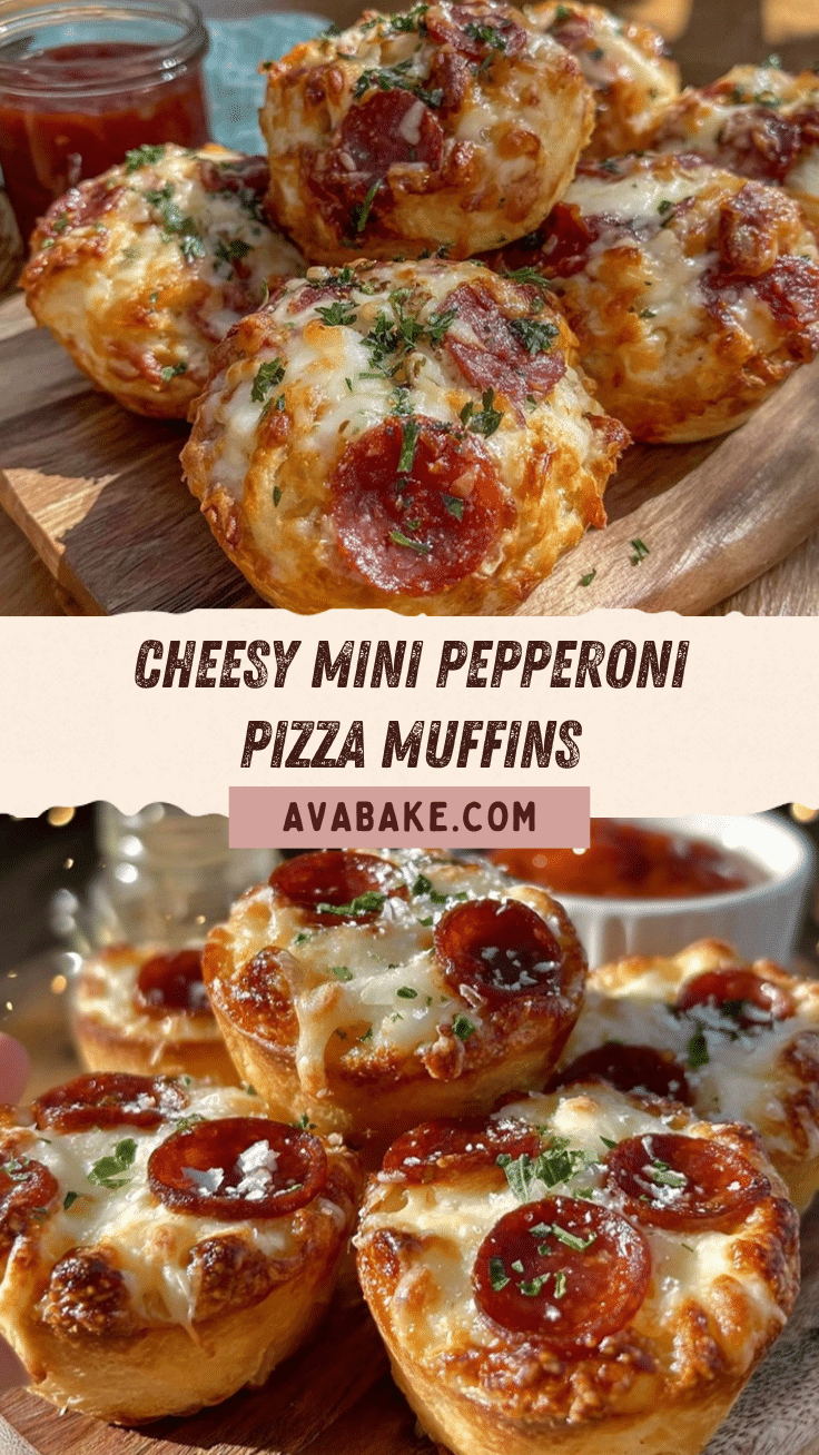 cheesy mini pizza muffins recipe