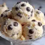 chocolate chip cookie dough frozen yogurt bites - featured image