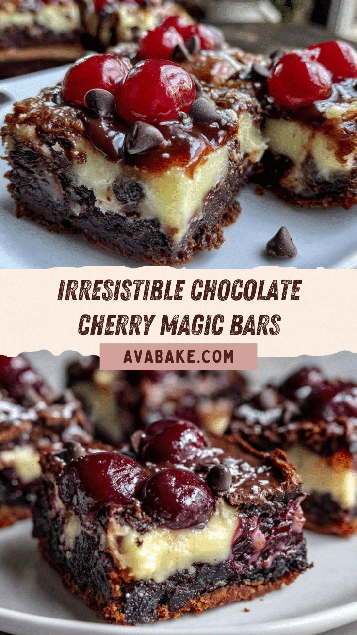 Chocolate Covered Cherry Magic Bars recipe