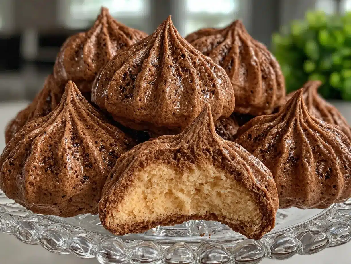 chocolate meringue cookies preparation steps