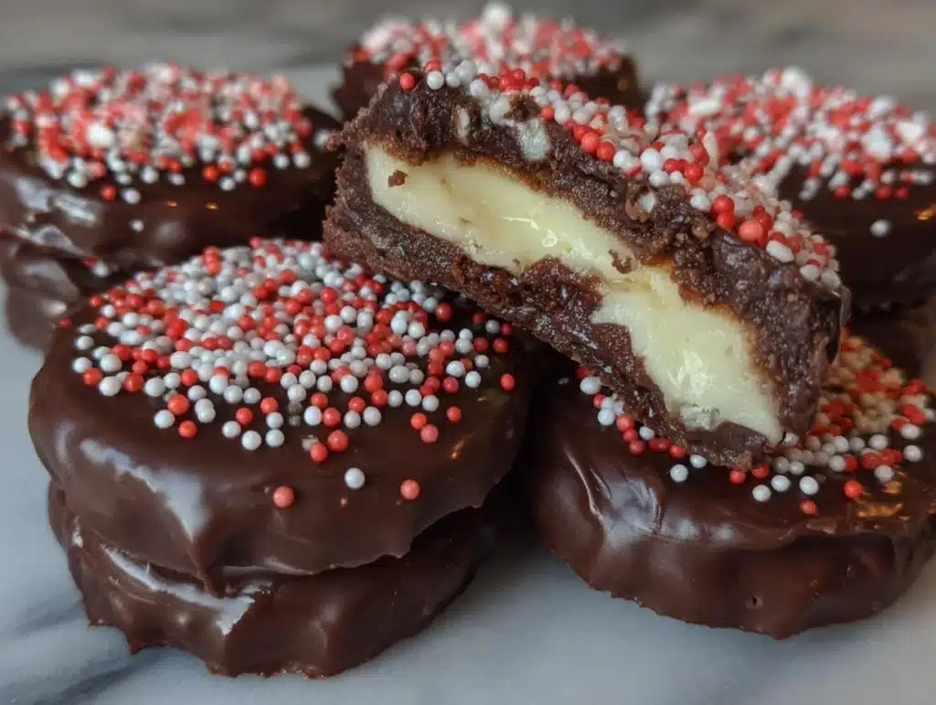 chocolate peppermint patties - featured image