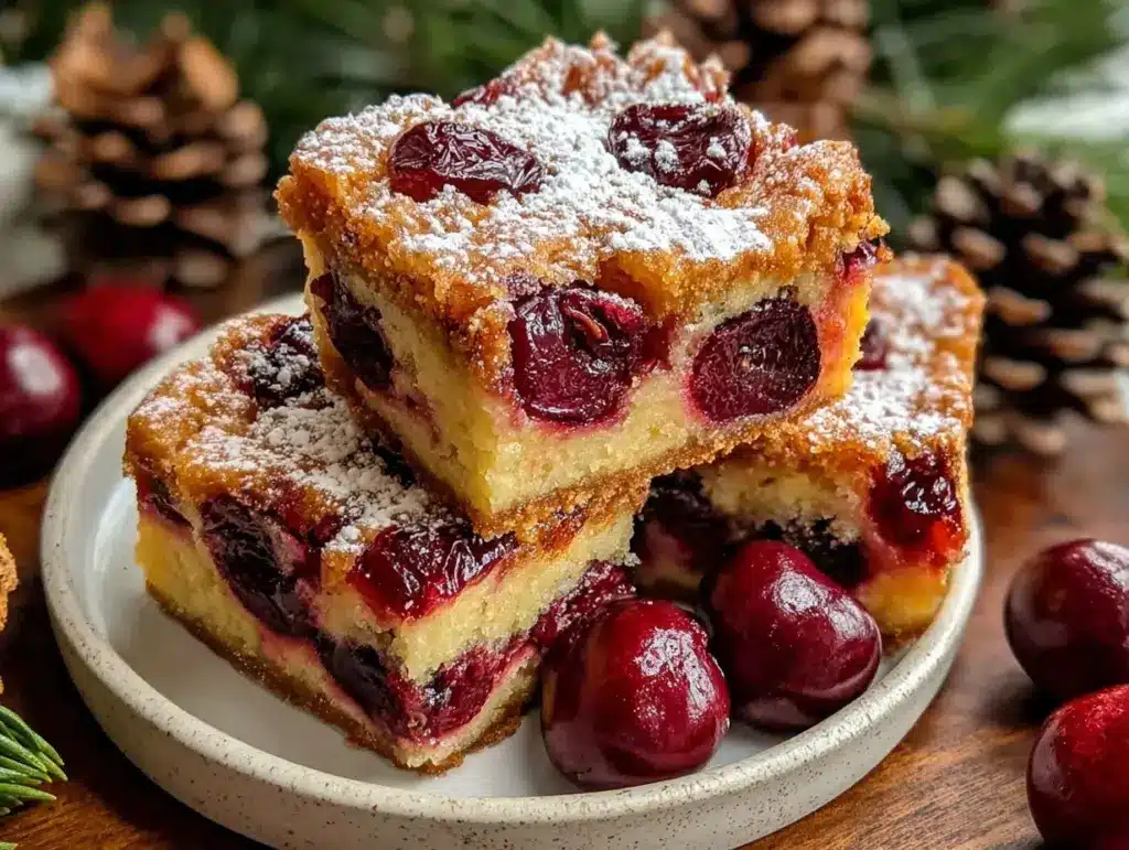 Christmas Cherry Bars - featured image