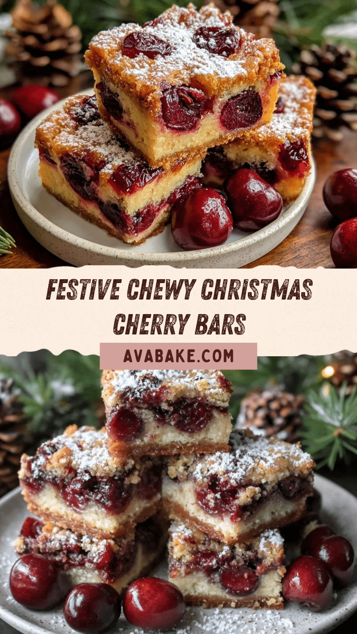 Christmas Cherry Bars recipe