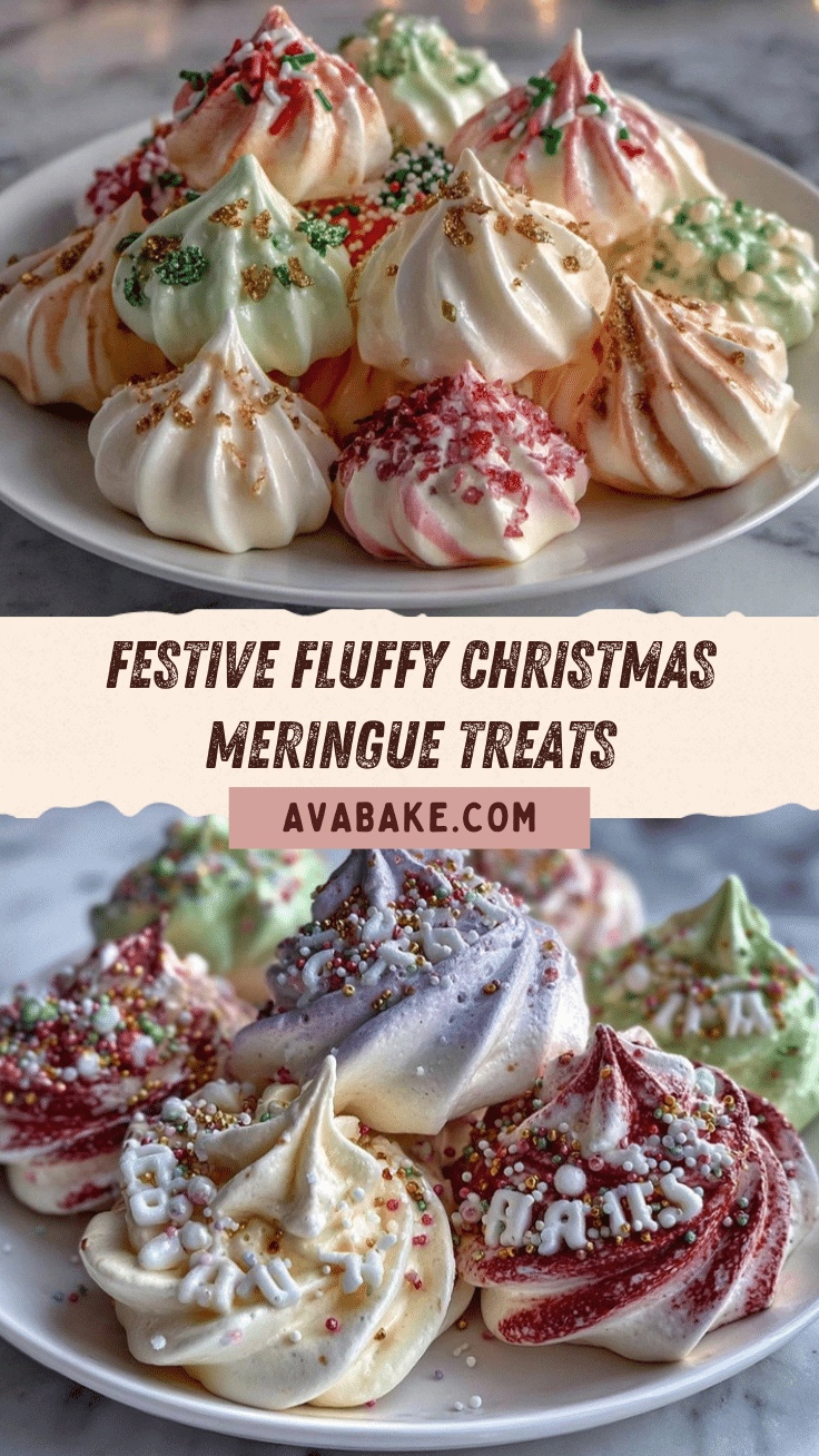 Christmas meringue cookies recipe
