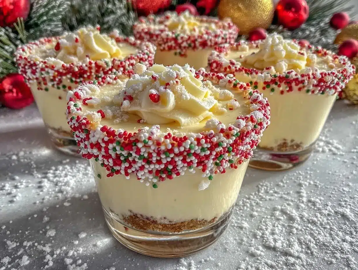 Christmas Sugar Cookie Shots preparation steps