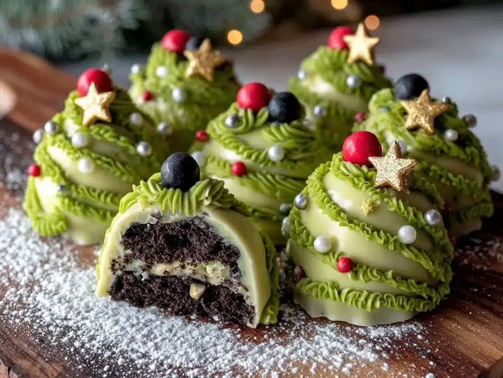 Christmas Tree Oreo Truffles - featured image