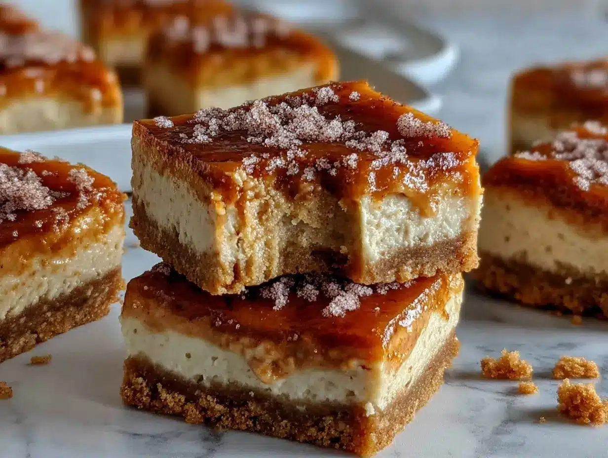 churro cheesecake bars preparation steps