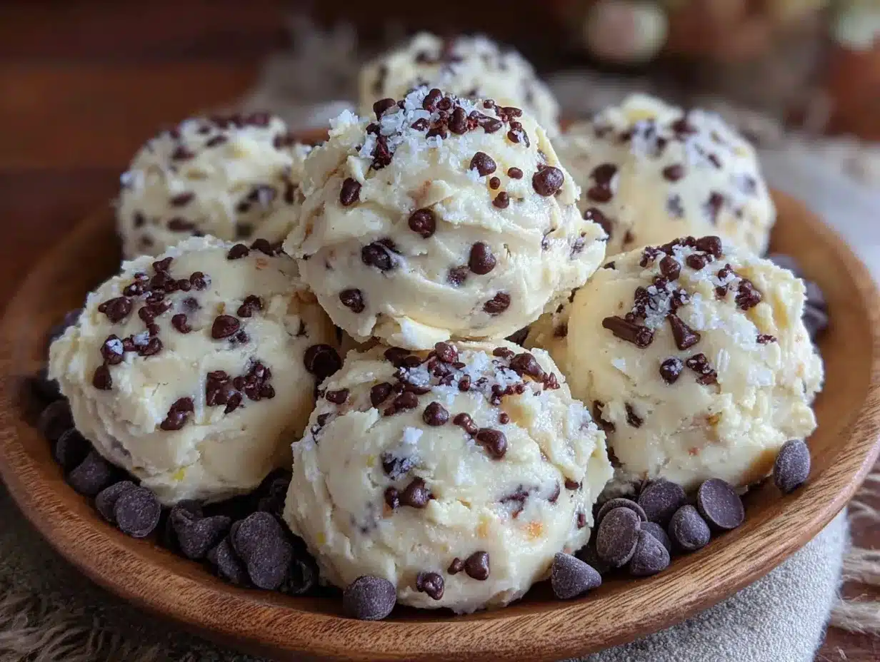 cookie dough Greek yogurt bites preparation steps