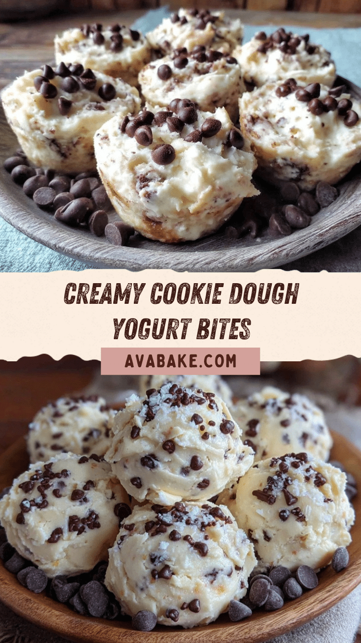 cookie dough Greek yogurt bites recipe