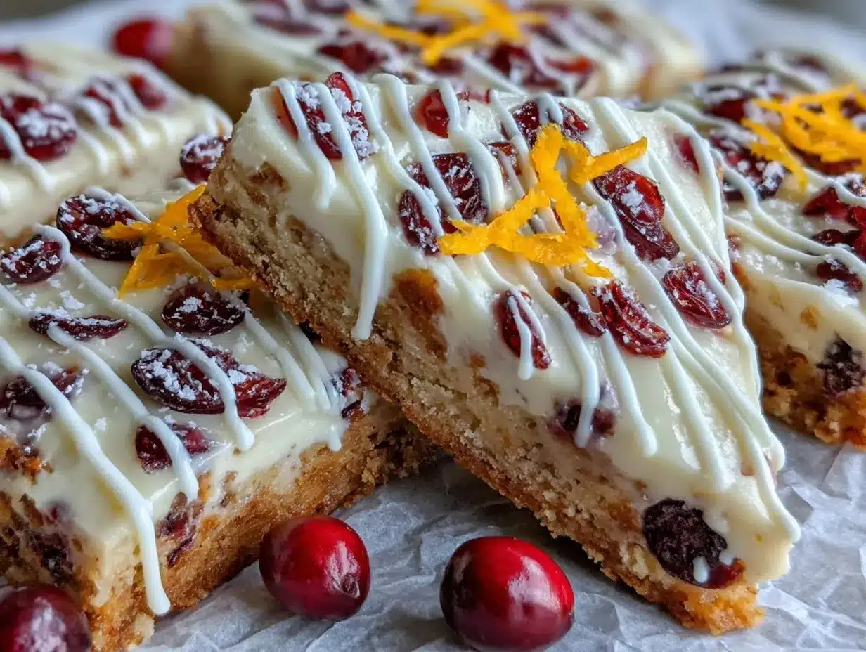 Cranberry Bliss Bars preparation steps