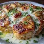 creamy baked Caesar chicken - featured image