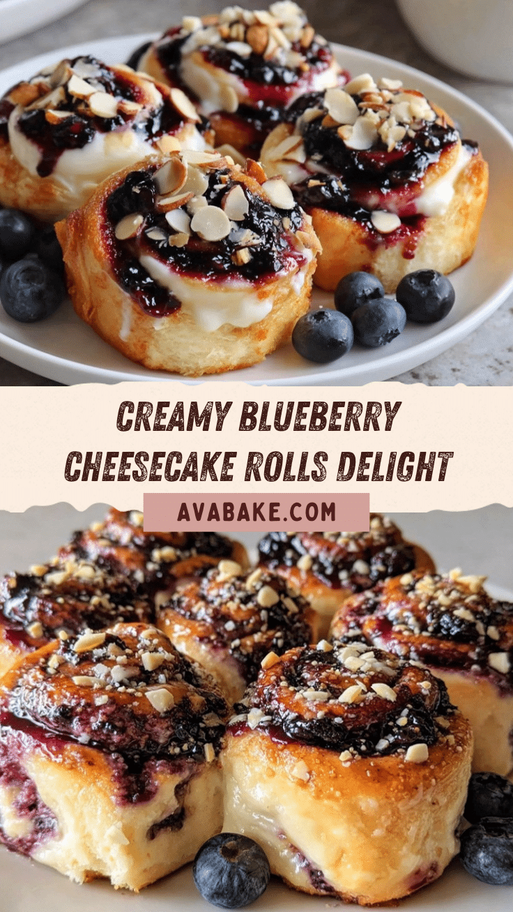 creamy blueberry cheesecake rolls recipe