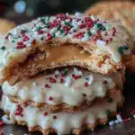 Creamy Caramel Ritz Cracker Christmas Cookies - featured image