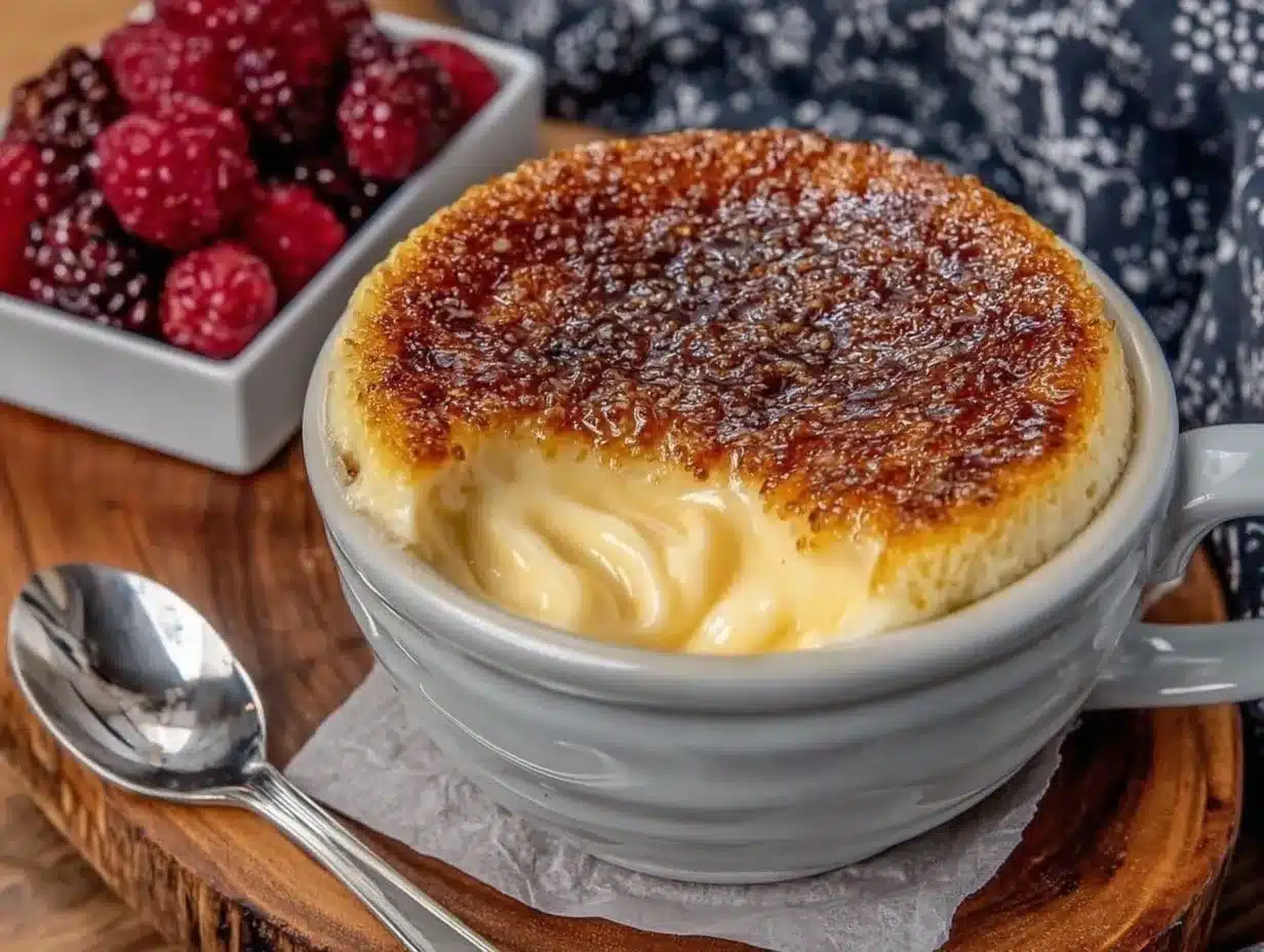 creamy cheesecake in a mug preparation steps