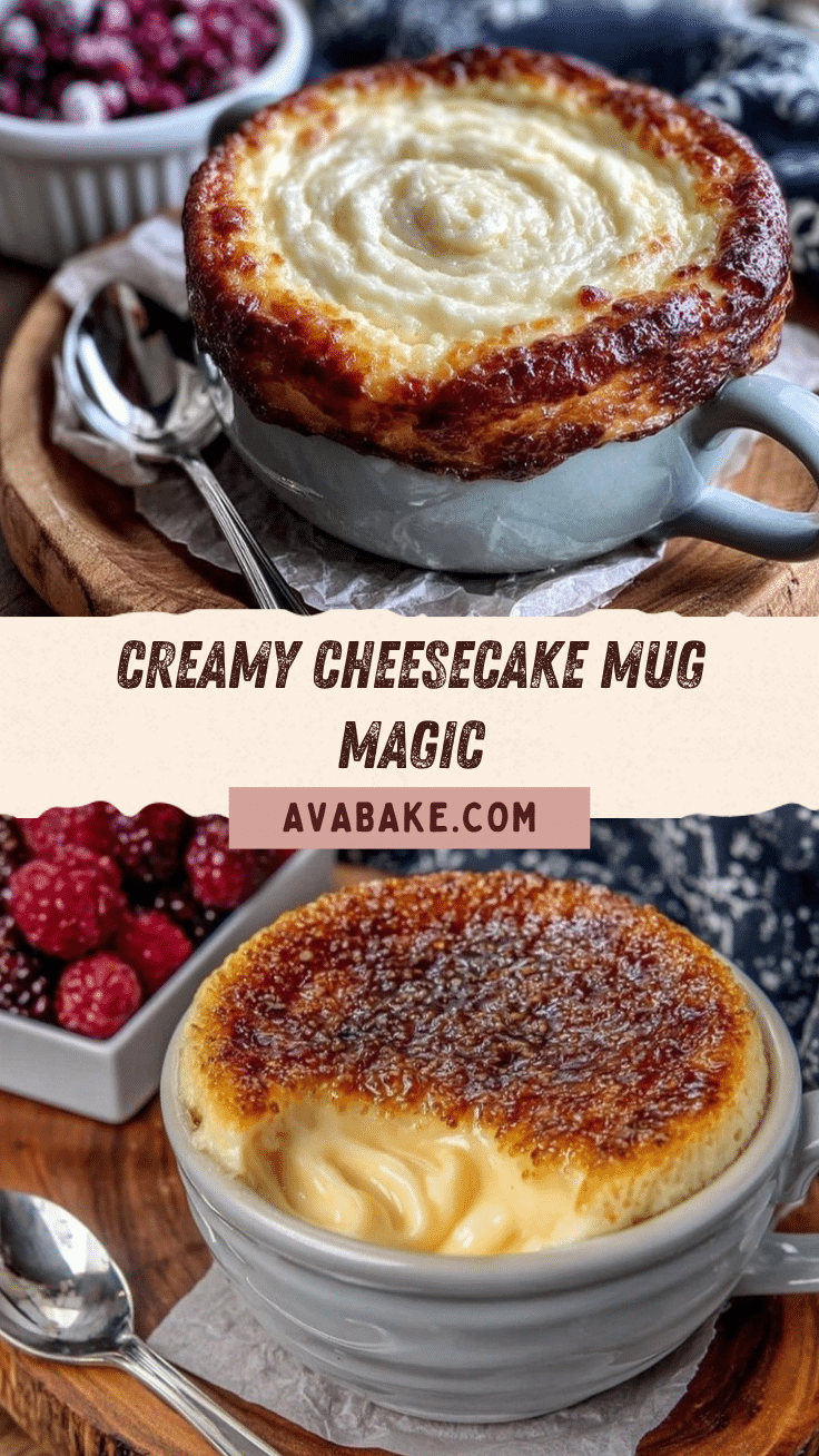 creamy cheesecake in a mug recipe