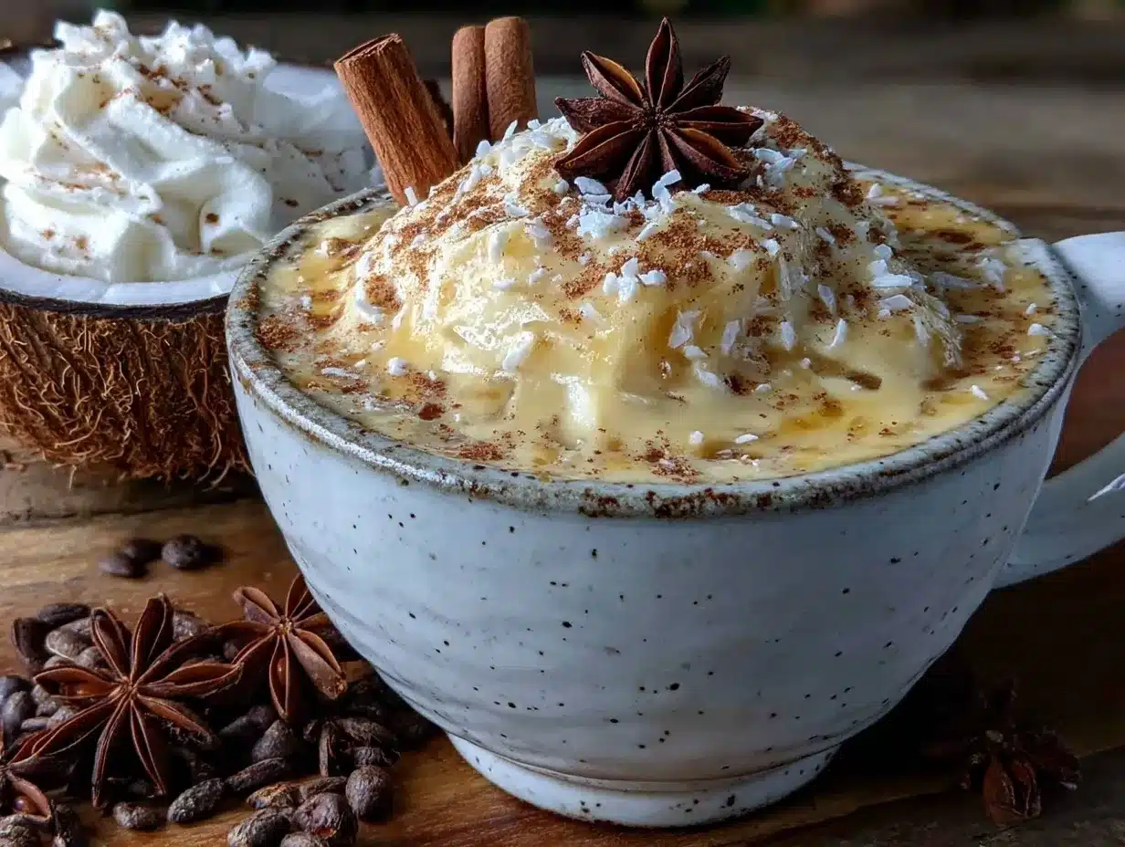 creamy coconut chai latte preparation steps