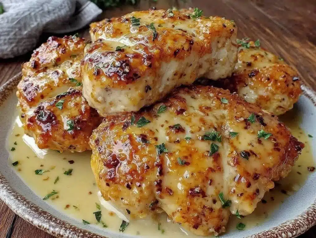 creamy garlic parmesan chicken - featured image